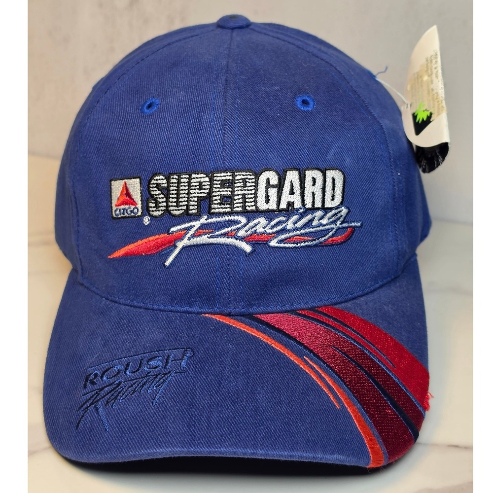 Roush Racing Supergard Citgo Jeff Burton 99 NASCAR Blue Snapback Hat NEW